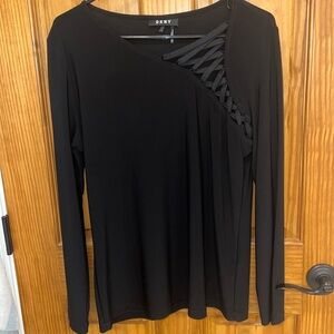 DKNY WOMEN BLACK TOP SIZE LARGE
